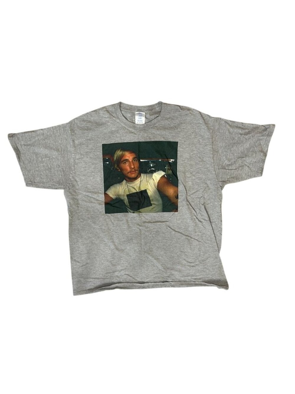 Dazed and Confused Matthew‎ McConaughey Graphic Tee – Gray, Size XL (NWOT)